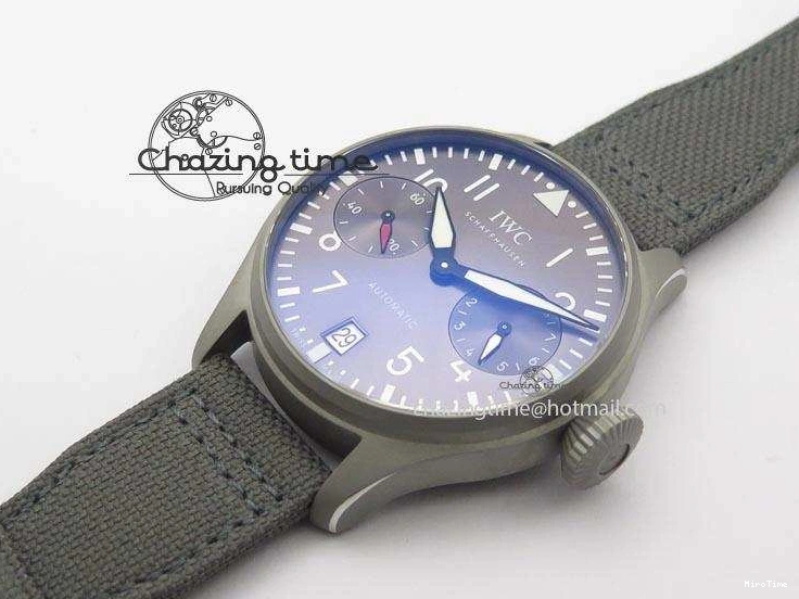 MIROTIME 0117 SunProtective Big Pilot Real PR IW500910 “Patrouille Suisse” ZF 1:1 Best Edition On Gray Nylon Strap 7278